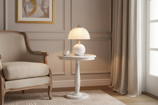 Lampe de chevet blanc 