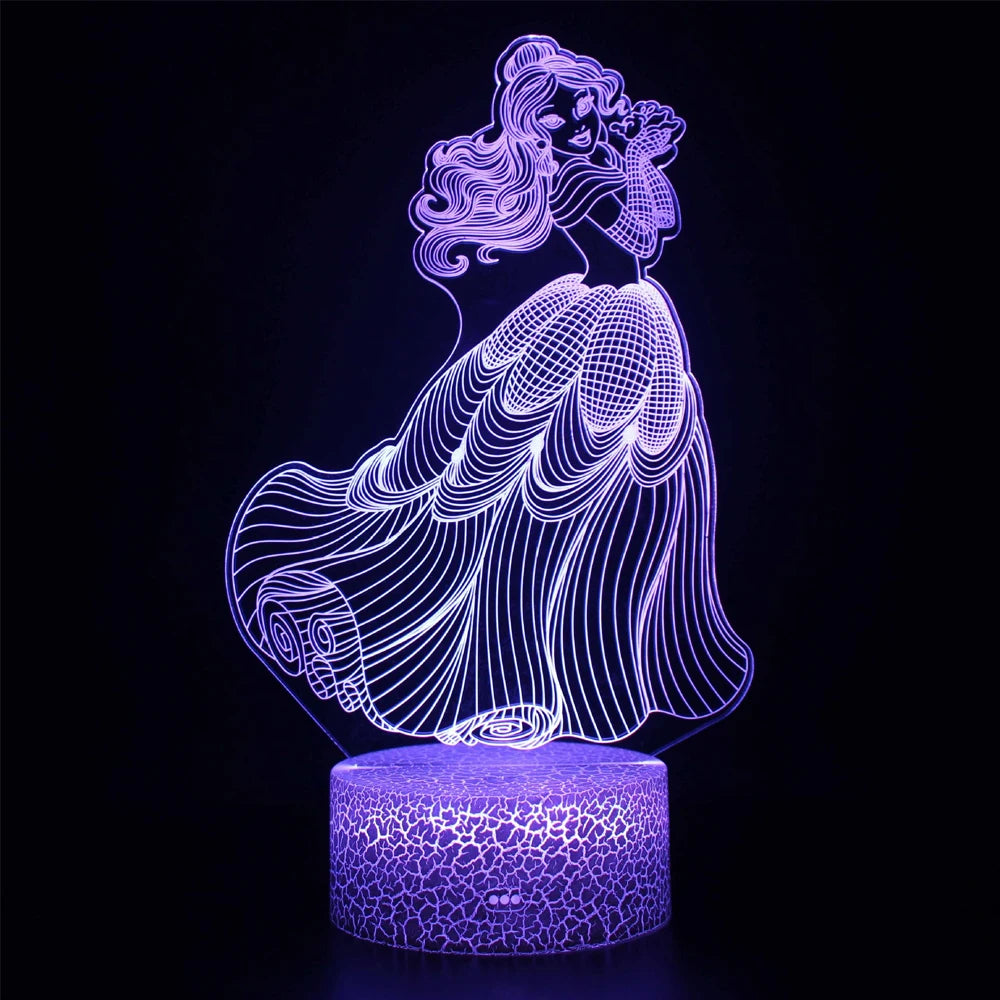 lampe de chevet reine des neiges