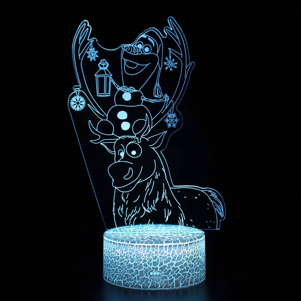 lampe de chevet reine des neiges