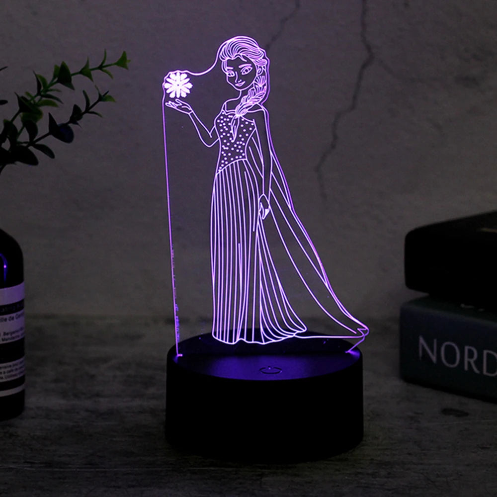 lampe de chevet reine des neiges