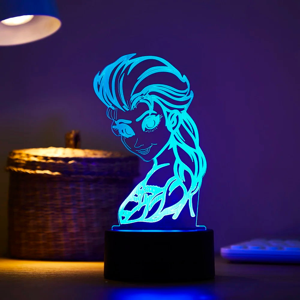 lampe de chevet reine des neiges