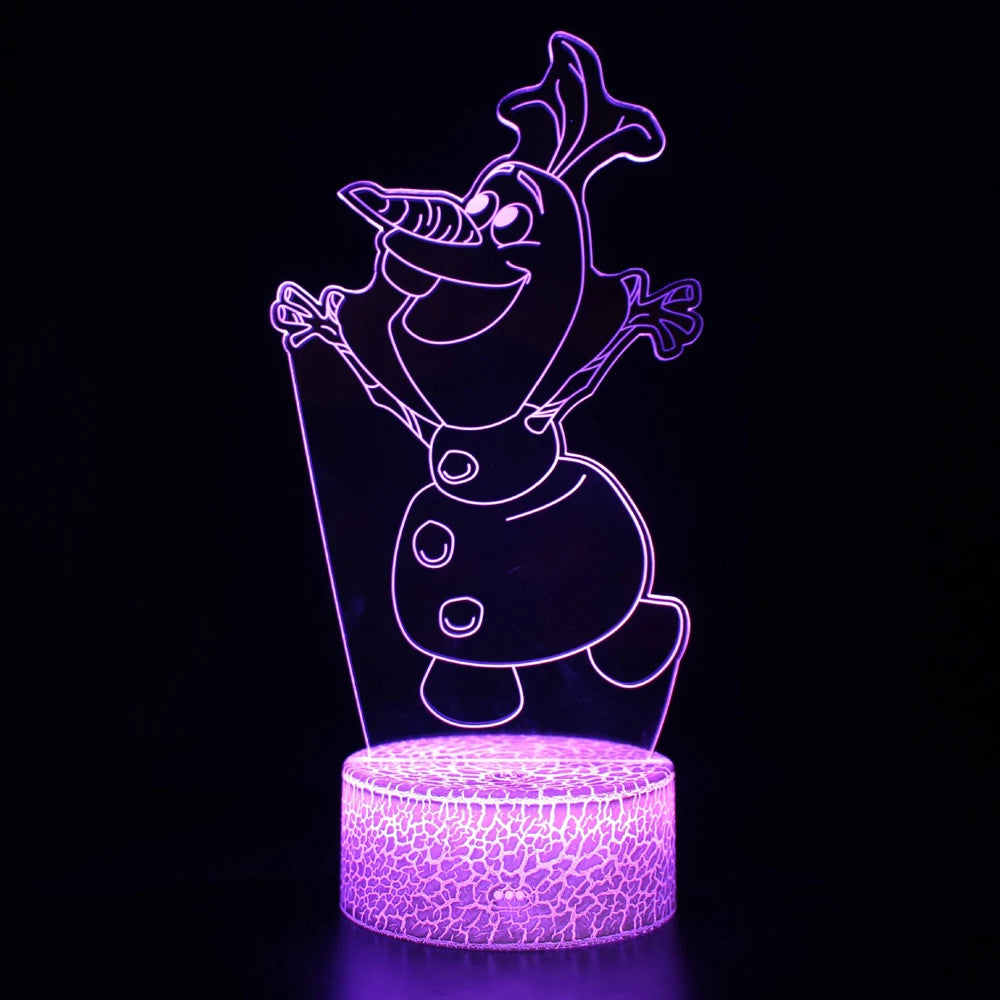 lampe de chevet reine des neiges