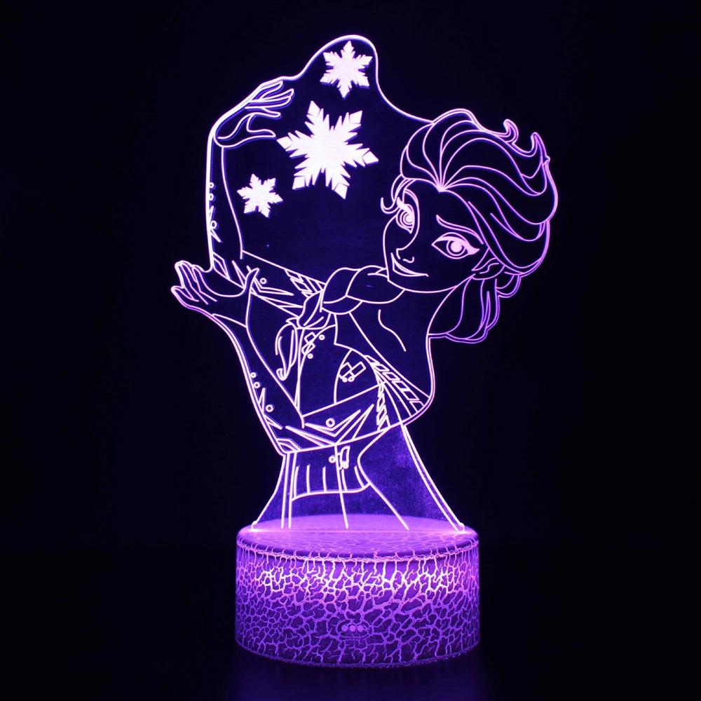 lampe de chevet reine des neiges