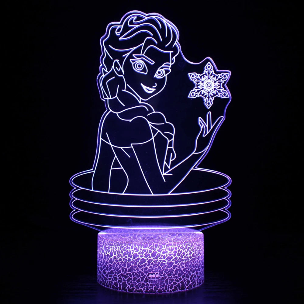 lampe de chevet reine des neiges