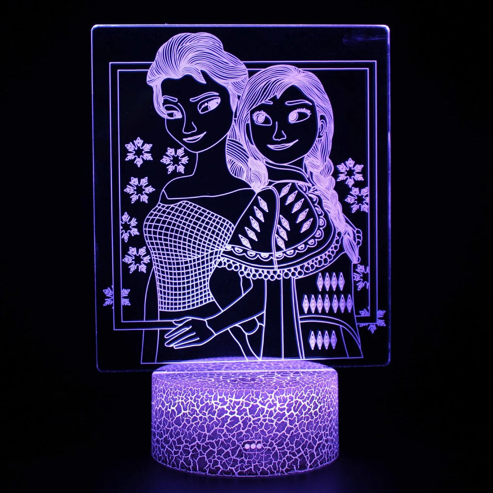lampe de chevet reine des neiges