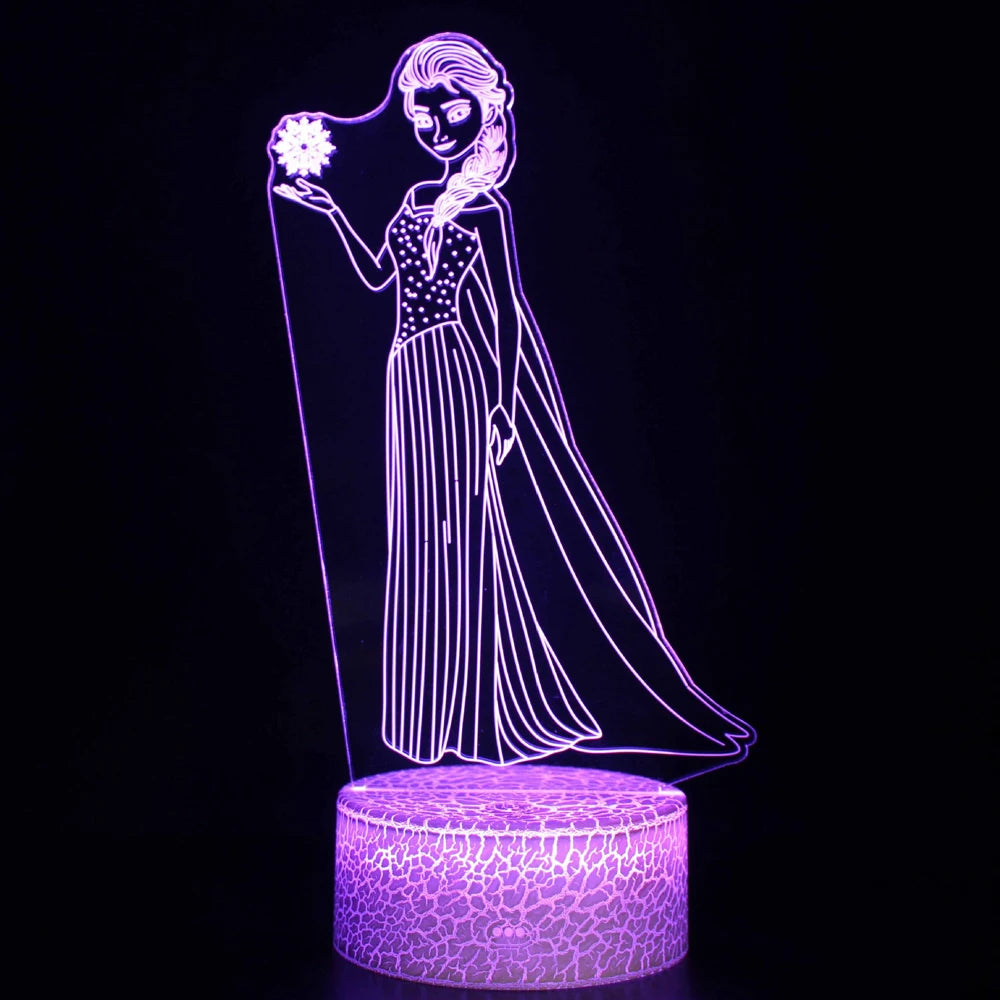 lampe de chevet reine des neiges