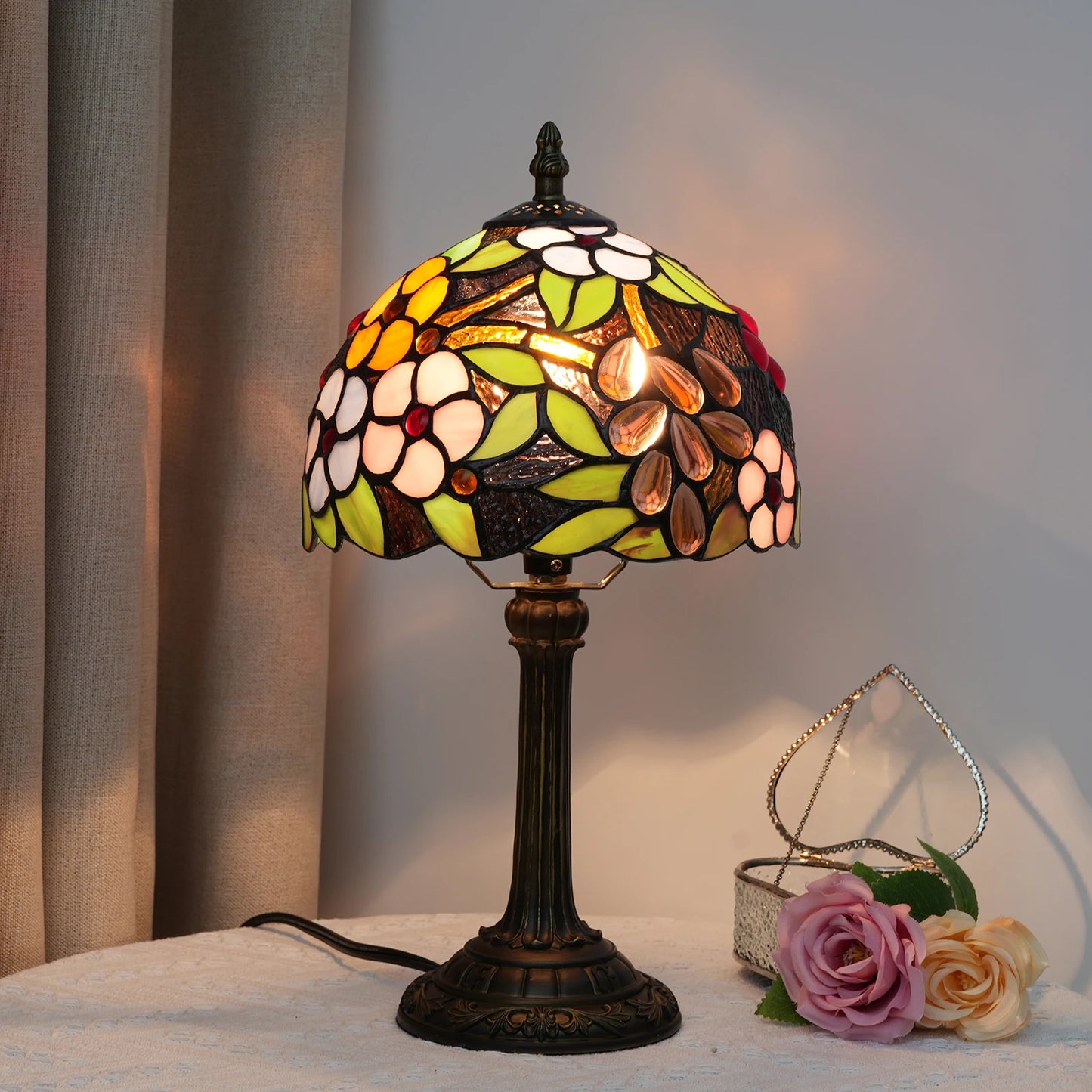 lampe de chevet Tiffany grapes
