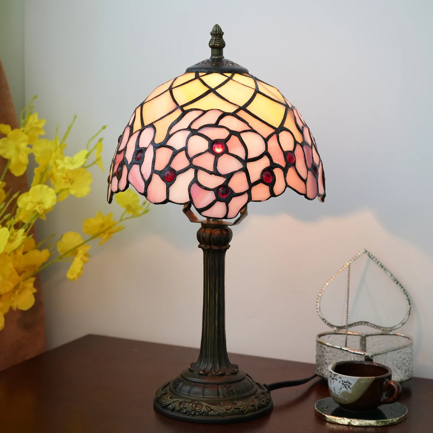 lampe de chevet Tiffany sakura