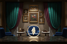 lampe de chevet ange or