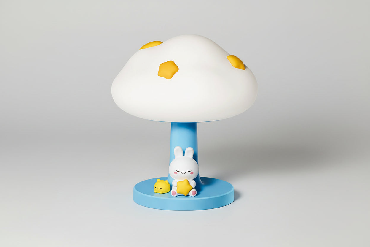 lampe de chevet animaux nuage lapin