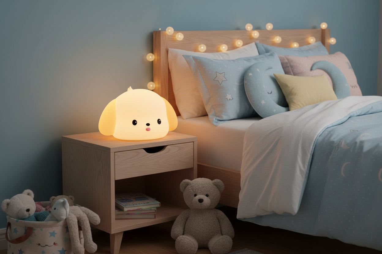 lampe de chevet bébé chien