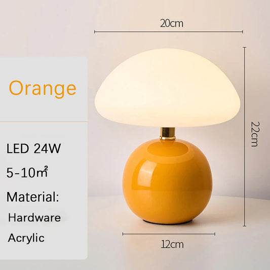 lampe de chevet beige-orange