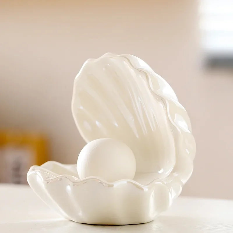 lampe de chevet coquillage blanc