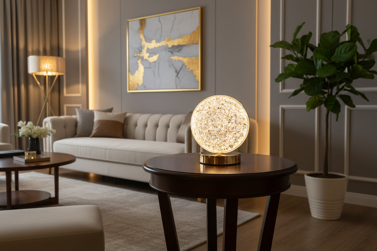 lampe de chevet cristal ballon