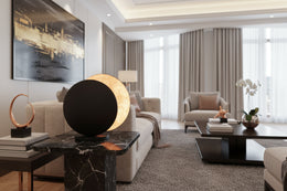 lampe de chevet cuivre noir/copper