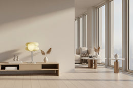 lampe de chevet design jaune 