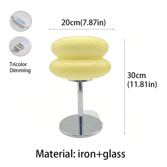 lampe de chevet design jaune 