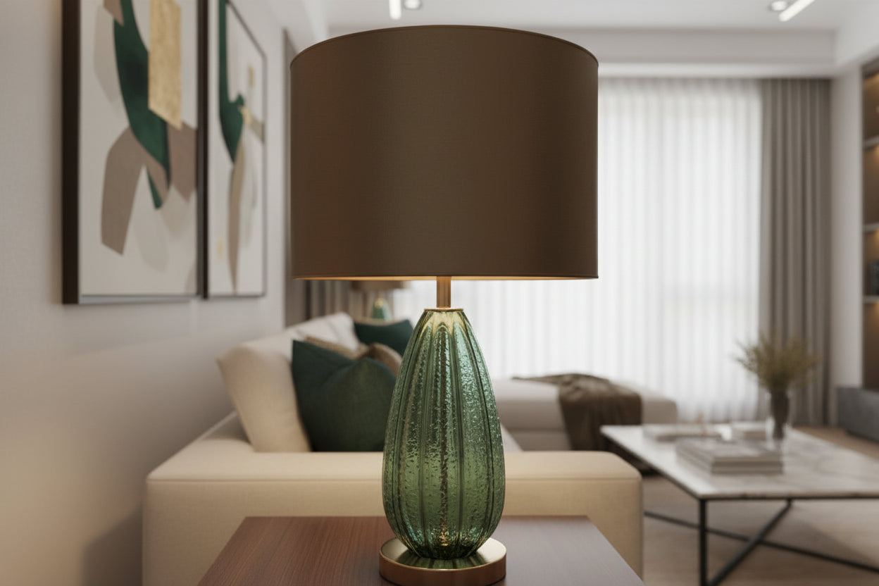 lampe de chevet en verre 