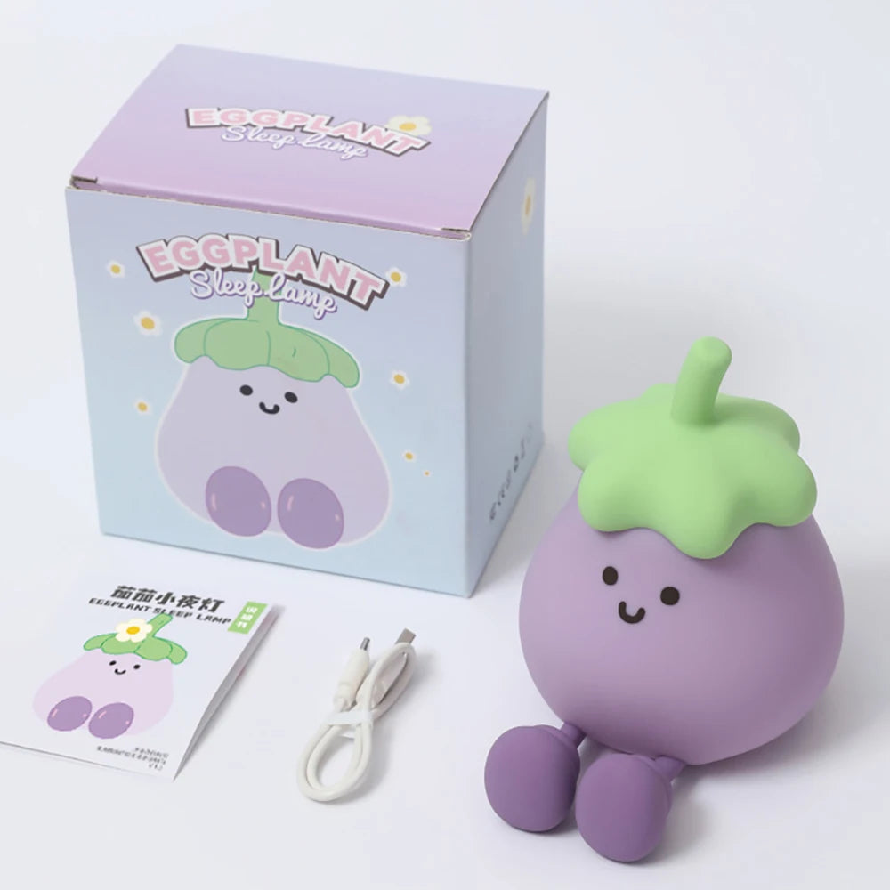 lampe de chevet fillette aubergine