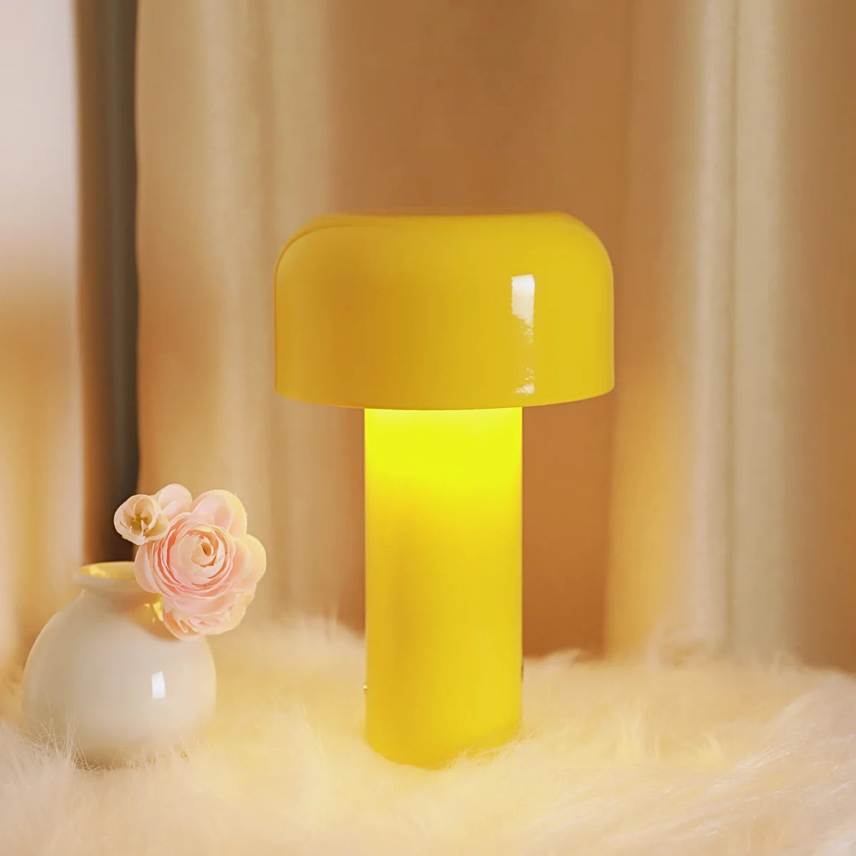 lampe de chevet jaune