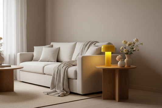 lampe de chevet jaune