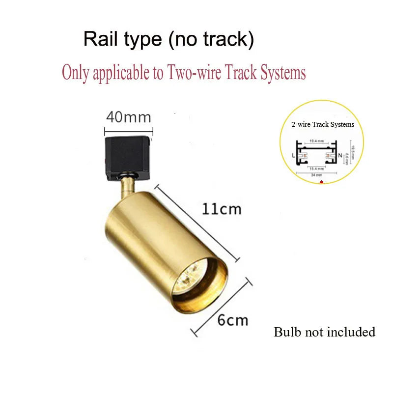 lampe de chevet noir et or avec track