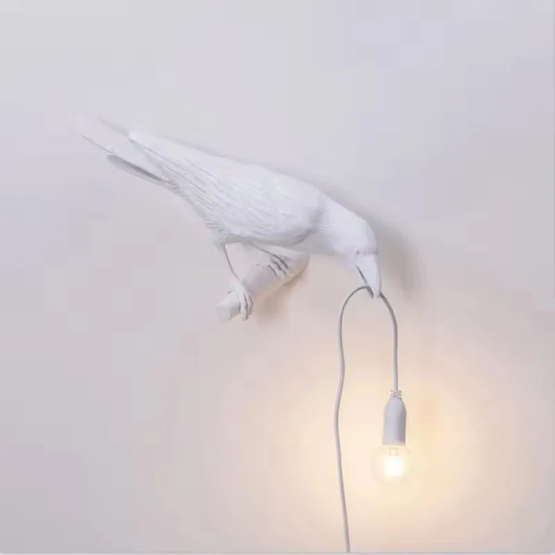 lampe de chevet oiseau blanc gauche 