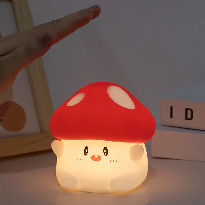 lampe de chevet pour garçon cute mushroom