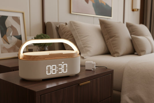 lampe de chevet radio réveil EU plug