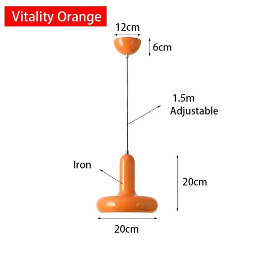lampe de chevet scandinave orange 